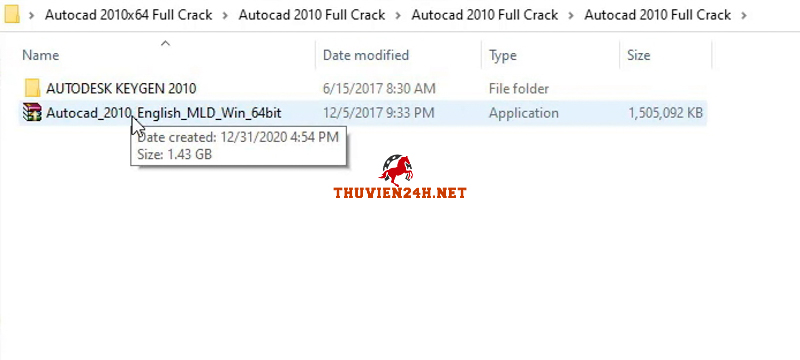 Chạy File cài đặt Autocad 2010 Full Crack