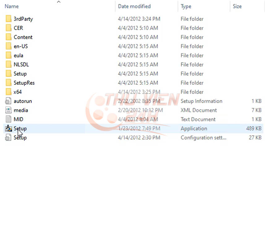 Chọn File Setup 3ds max 2013